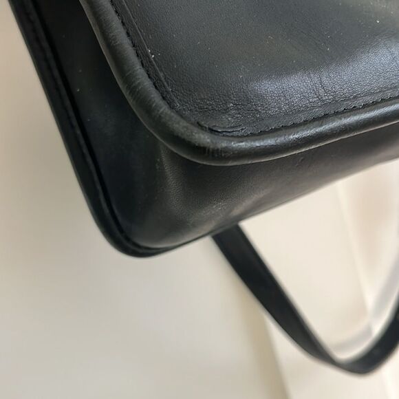 Vintage Coach Willis Bag 9927 Black Leather Handbag crossbody Made in USA - Picture 6 of 10